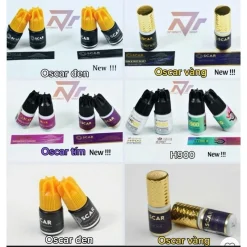 Keo nối mi siêu bền/KEO NỐI MI Oscar xanh, Oscar tím, Oscar đen, H900 độc quyền, siêu bền, ít cay